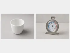 Cup or refrigerator thermometer tool