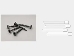 Downspout screws or outdoor zip ties tool