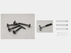 Exterior screws or galvanized finish nails tool