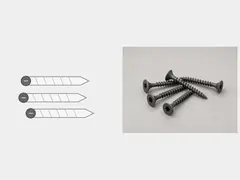 Exterior screws or masonry anchors as needed tool