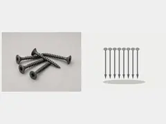 Exterior wood screws or galvanized nails tool