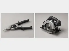 Tin snips or a fine-tooth saw tool