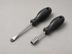 Flat screwdriver or nut driver tool
