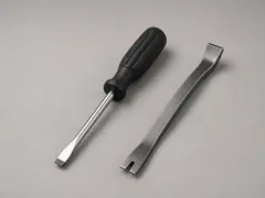 Flat screwdriver or small pry bar tool