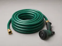 Garden hose with gentle spray nozzle tool