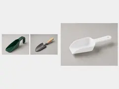 Small scoop or gutter trowel tool