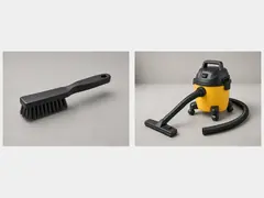 Shop vacuum or hand brush tool