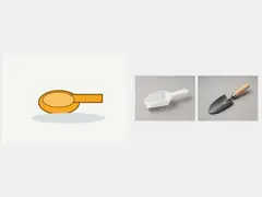 Hand scoop or small plastic trowel tool