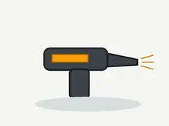 Heat gun with low setting tool