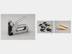 Staple gun or insulation support method tool