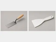 Stiff putty knife or margin trowel tool