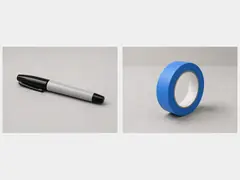 Marker or painter's tape tool