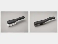 Wire brush or nylon brush tool