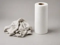 Old rag or paper towels tool