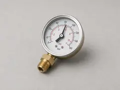 Pressure gauge with hose-thread connection tool