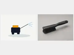 Pressure washer or stiff scrub brush tool