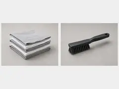 Shop rag or stiff brush tool