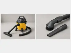 Shop vacuum brush attachment tool