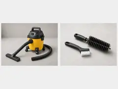 Shop vacuum or soft brush tool