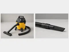 Shop vacuum with crevice tool tool