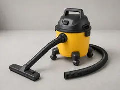 Shop vacuum with hose attachment tool