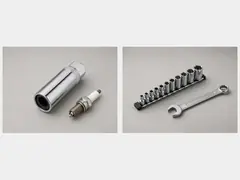 Spark plug socket and ratchet tool