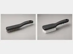 Wire brush or stiff nylon brush tool