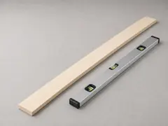 Straight board and level tool