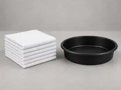 Towels and shallow pan tool