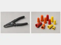 Wire stripper for small low-voltage wire tool