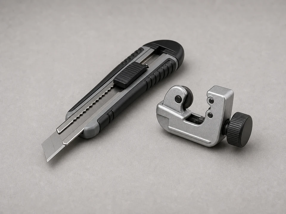 Utility knife or tubing cutter tool