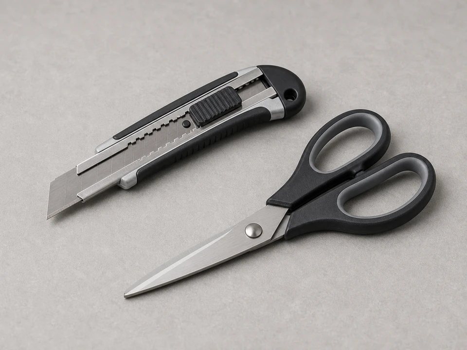Utility scissors or utility knife tool