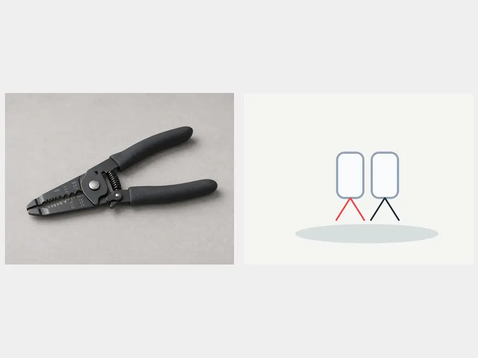Wire stripper and ceramic wire nuts tool